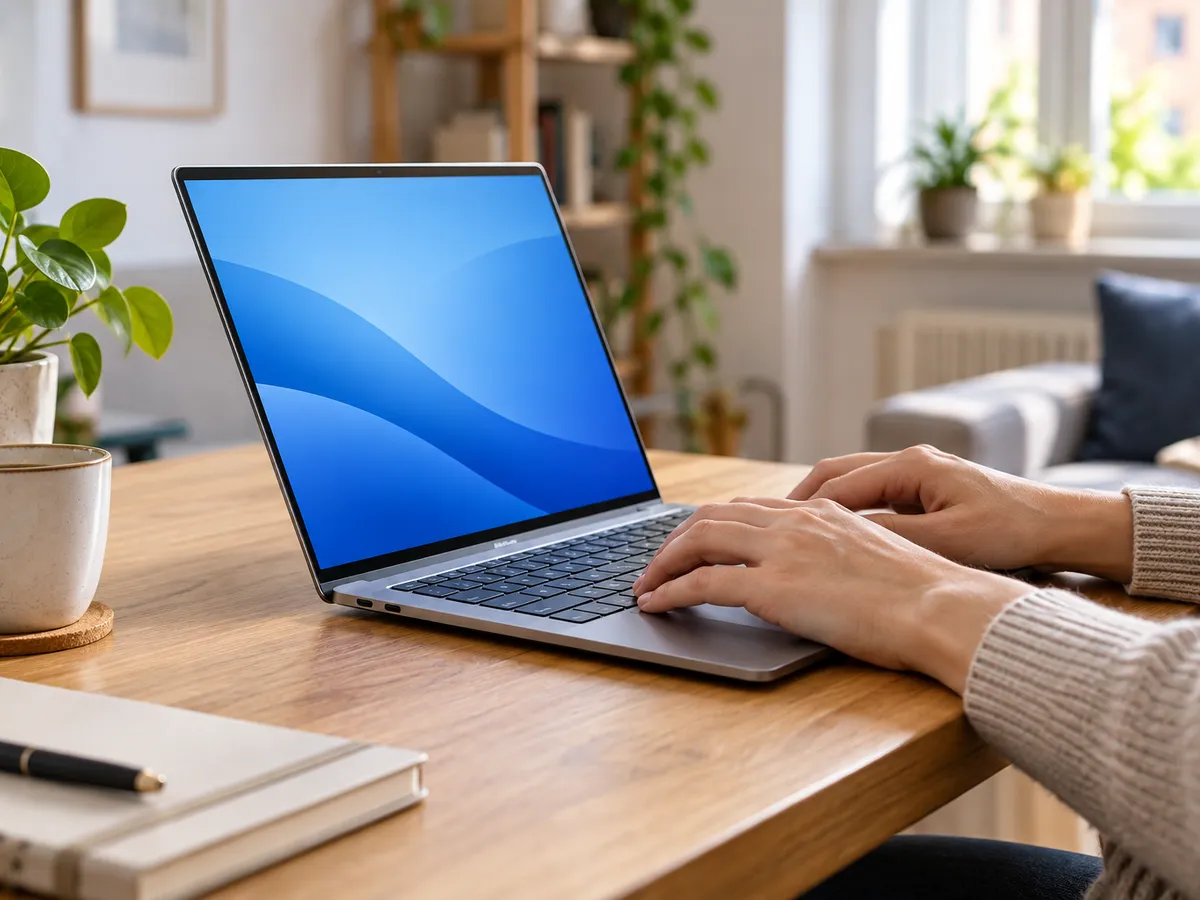 Vékony hordozható laptop